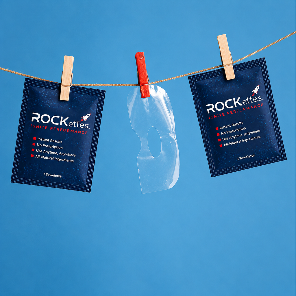 ROCKettes towelettes on clothesline